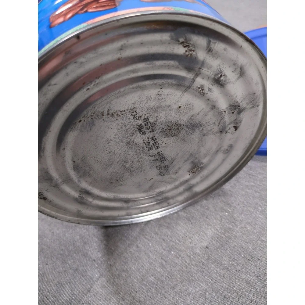 Vtg Maxwell House Coffee Large Tin Can wLid Artist Teddy Edinjiklian Spring 2005